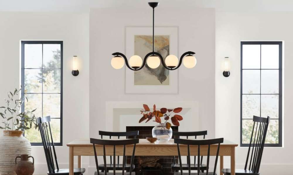 Overhead Lighting in Dining Area